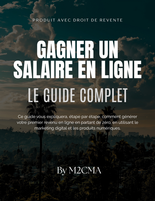GUIDE COMPLET : GAGNER UN SALAIRE EN LIGNE - AVEC DROIT DE REVENTE